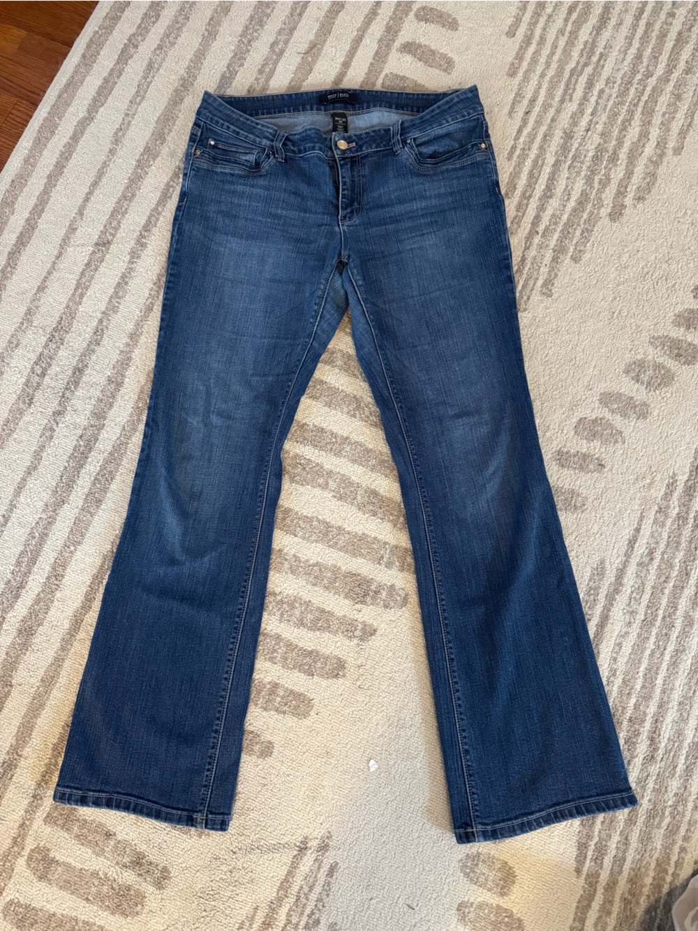 White House Black Market Dark Blue Flare Jeans